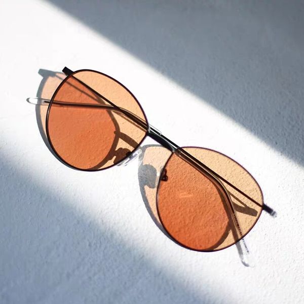 

2020 brand designer men women sunglasses metal frame vintage retro sun glasses female summer eyewear uv400, White;black