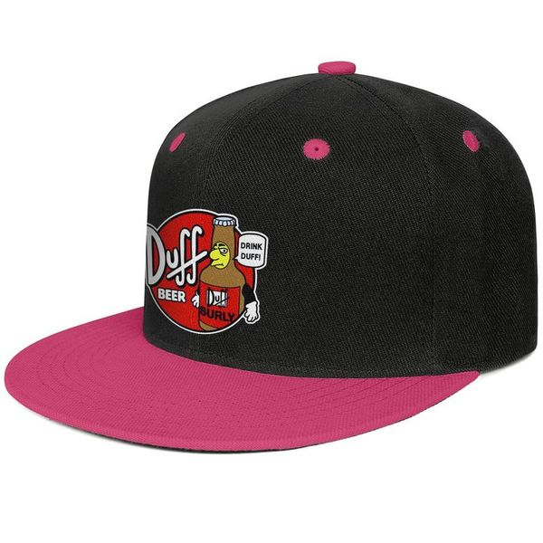 

duff beer funny logo flat brim baseball cap fitted team trucker hats duff beer logo painting, Blue;gray