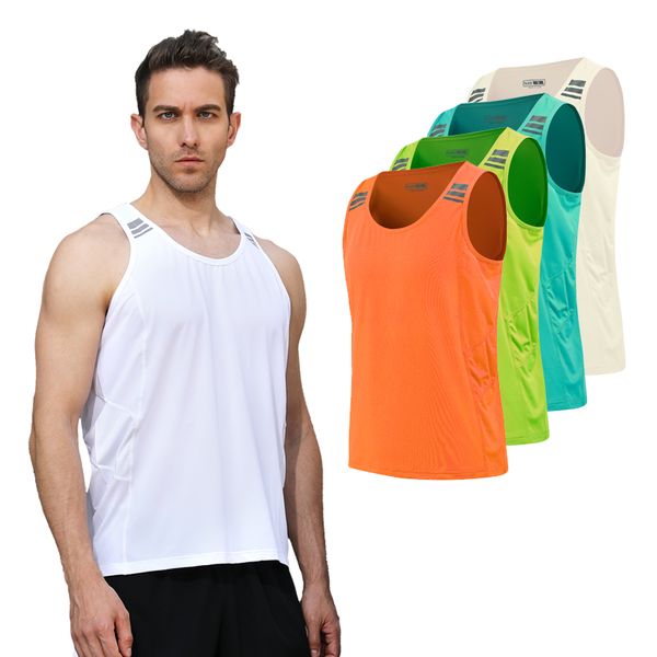 

running jerseys mens vest gym sleeveless shirt summer slim tank xs-3xl 2021 men sport workout training man singlet, Black;blue