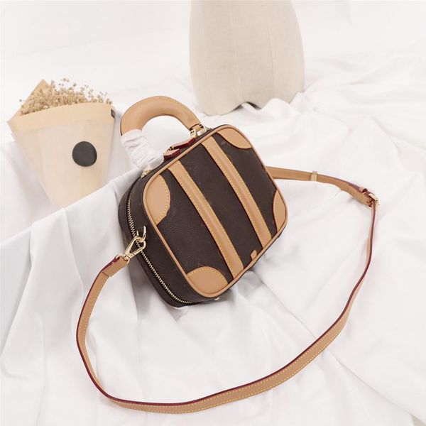 

designer luxury crossbody single shoulder bags handbags 19 mini luggage vintage classic women canvas aged vvn real leather lady purse ck002