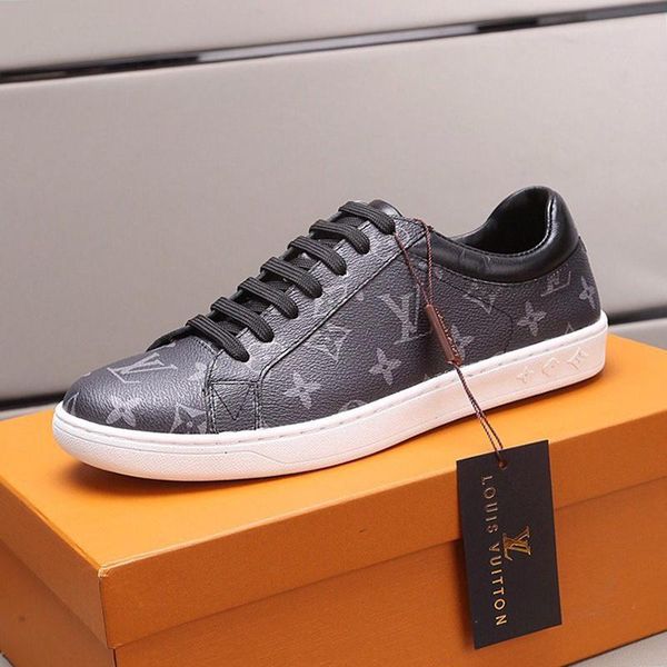 

comfortable men sneakers fashion design sports shoes luxury calzado para hombre flats lace -up men shoes casual luxury chaussures pour homme, Black