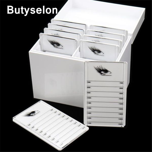 

false eyelashes storage 1pc box 10 layers acrylic pallet lash holder individual volume display stand for eyelash extension tool