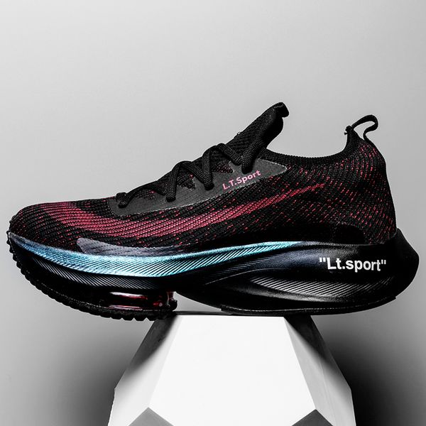 

sneakers man light weight sport shoes for women soles breathable couple air running shoes, Black