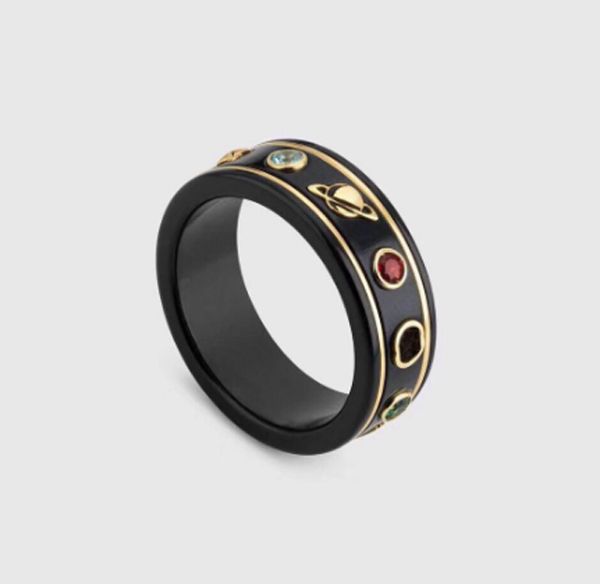 

модные черные кольца bague anillos муассанита для мужской и женской помолвка свадьбы ювелирных изделий подарок любовника, Golden;silver