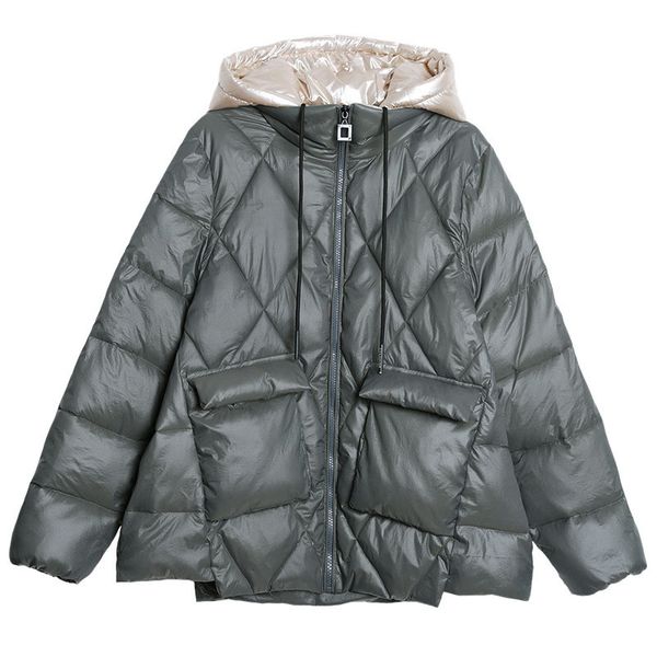 

2020 new winter women down jacket thicken warm parkas female casual hooded coats large size m-4xl fashion womens coat ok410, Black