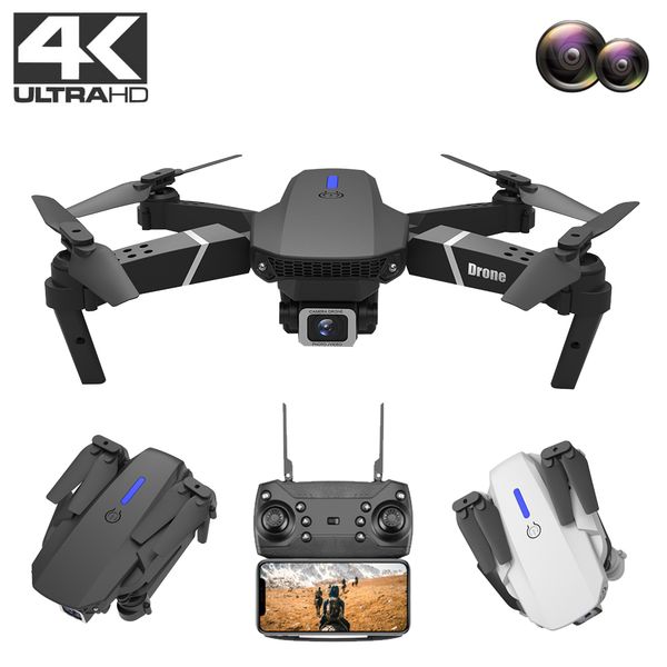 

professional rc drone with dual camera hd 4k wifi fpv wide-angle folding drone 1080p remote control rc quadcopter gift toy dron