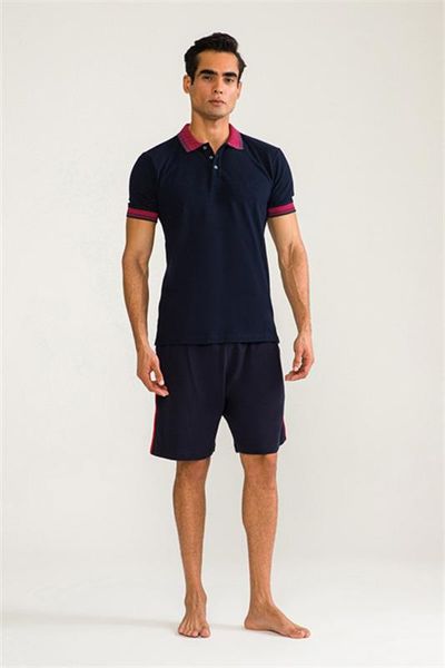 

ds groom shorts suit collar short arm, Blue