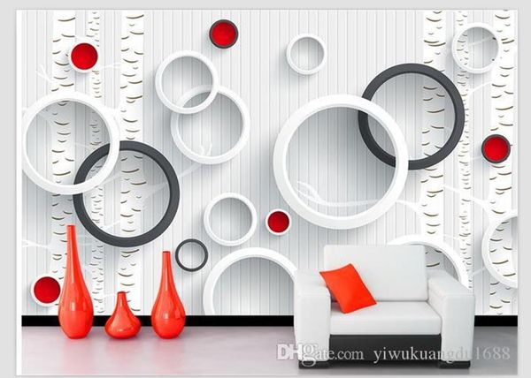 

custom new 3d wallpapers window mural wallpaper modern minimalist plank wood wallpapers tv background wall