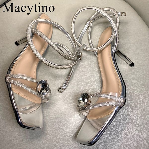 

sandals gladiator women 2021 snake winding wrap thin heel clip-on big bowtie sandalias mujer party, Black