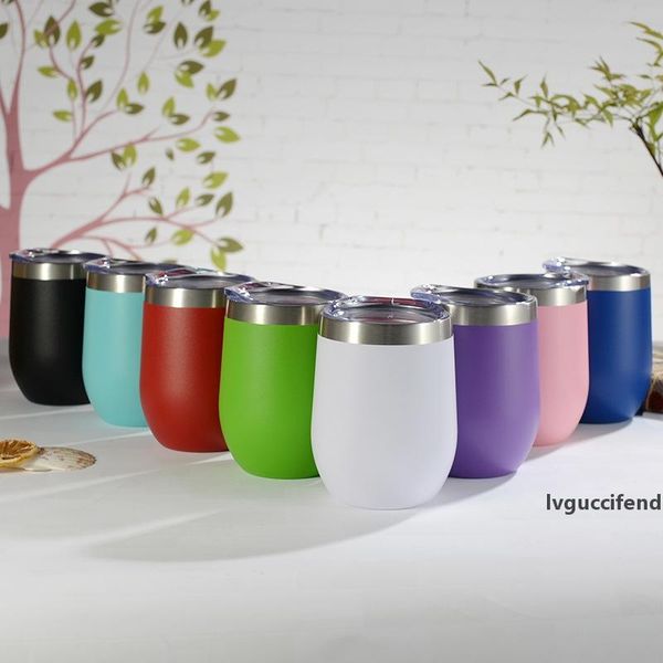 

10oz stainless steel tumblers red wine tumblers with lid insulated vacuum cups stemless water bottles multicolored coffee tumblersa02