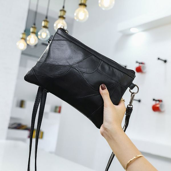 

fashion sheepskin women's bag 2020 new clutch casual wild messenger bag