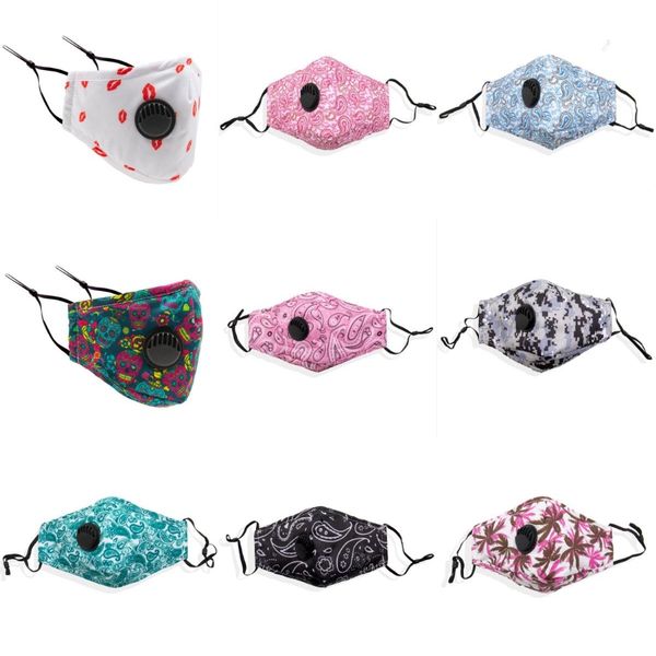 

dazzle colour 3d printing designer face mask cotton reusable face masks out door sport riding masks cotton designer mask 713, Black