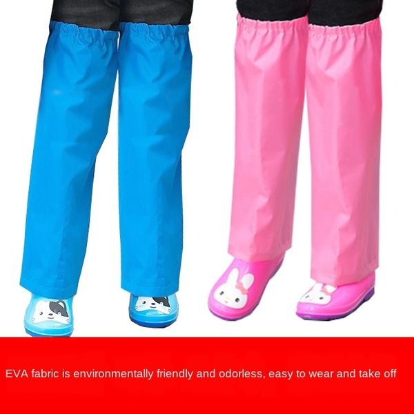 

children's raincoat suit kindergarten boy's half-body split children's waterproof trousers panty panty cover leg girls, Red;brown