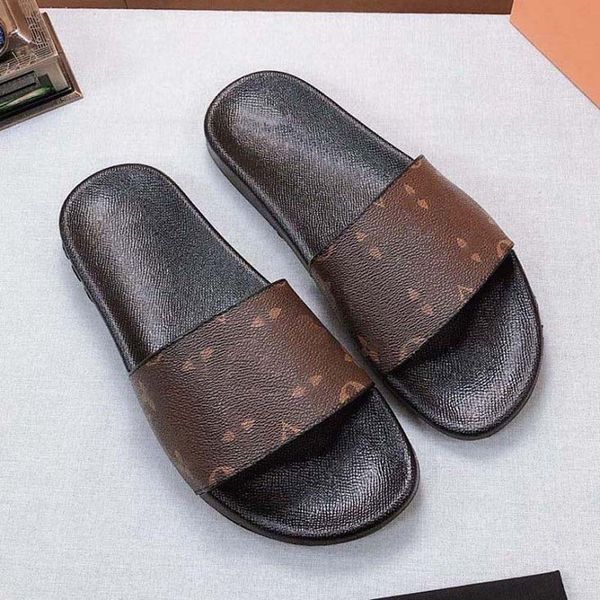 

man woman slippers fashion beach thick bottom slippers platform alphabet lady sandals leather high heel slippers 09 l6, Black