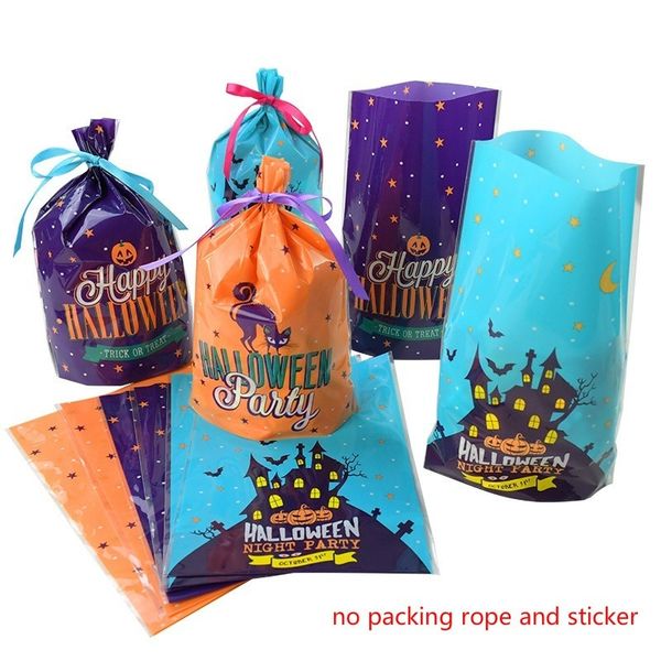 

gift wrap 50pcs halloween series candy bags castle pumpkin bat bag festival party cookies chocolate plastic package decor