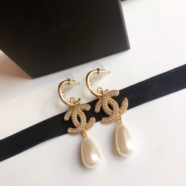 

products earrings blue oil drop earrings brass material with s925 sterling silver needle earrings for woman, Golden