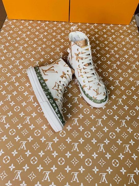 

new2 luxury ladies casual shoes fashion breathable wild sneakers high to help comfortable women's shoes original box packaging, Black