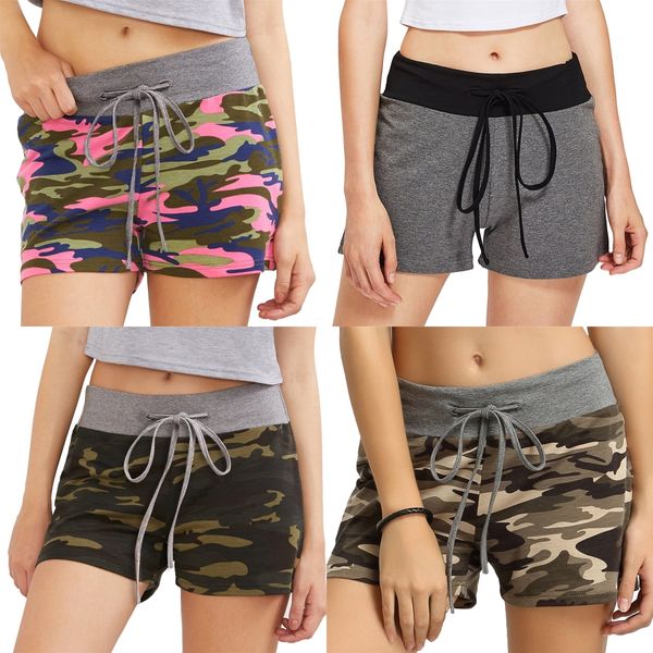 

women sports shorts fitness yoga milk wire shorts fashion gym leisure homewear summer beach shorts drawstring running pants yfa1098q-2#6011, White;black