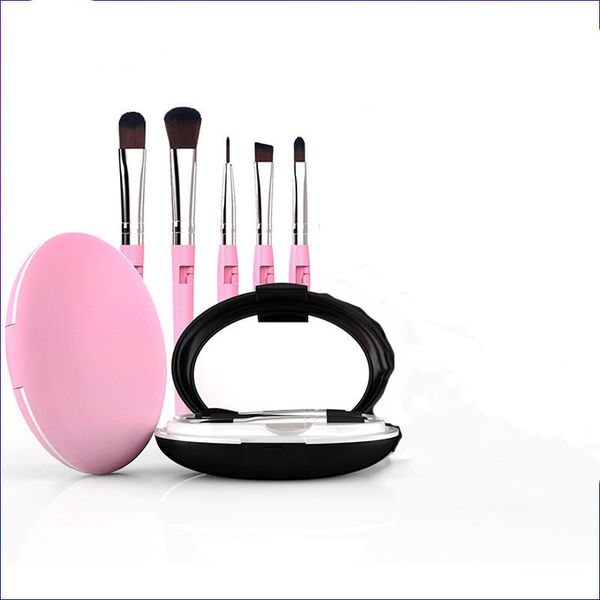 

makeup brushes 5pcs hardcover full set combination handle brush portable travel eye lipstick beauty tools