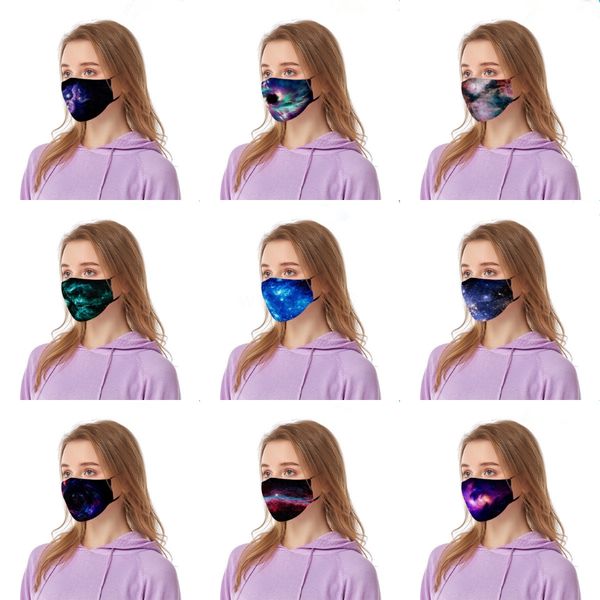 

1pc iking scarves starry sky digital printing bandana outdoor insect-proof mask multi-purpose capless oliday magic turban#707#134