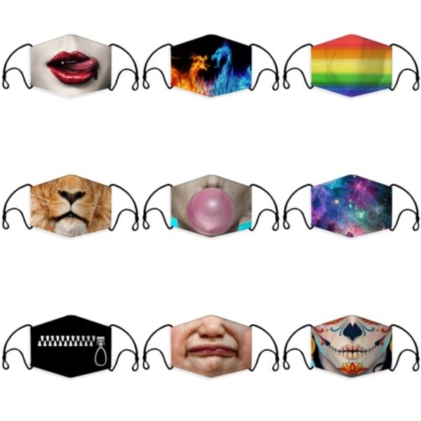 

mouth mask solid black face er half fashion cute breathable warm cotton windproof anti-dust masks#629