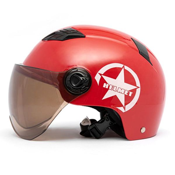 

motorcycle helmet open face dual lens visors moto helmet electric bicycle men women summer scooter motorbike