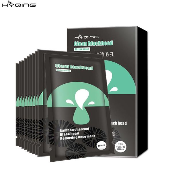 

10 pcs clean pores relieve blackhead shrink pores black face skin care strengthen firming mascarilla tighten skin wholesale 30pcs nose masks