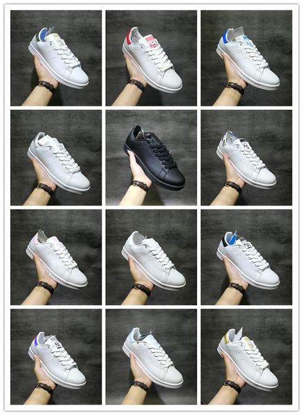 

2018 smith casual shoes smiths spring copper white pink black fashion man leather brand woman man shoes flats sneakers size 36-44