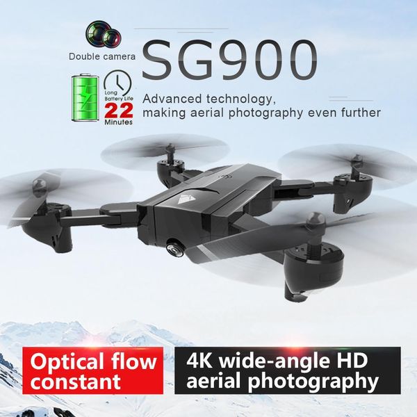 

sg900 drone dual camera hd 720p profession fpv wifi rc drone fixed point altitude hold follow me dron quadcopter