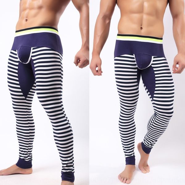 

longjiang корейских мужчин хлопка осень теплые tight узкие брюки новые теплые леггинсы цвет соответствия полосатый хлопок осенние брюки для, Black;brown