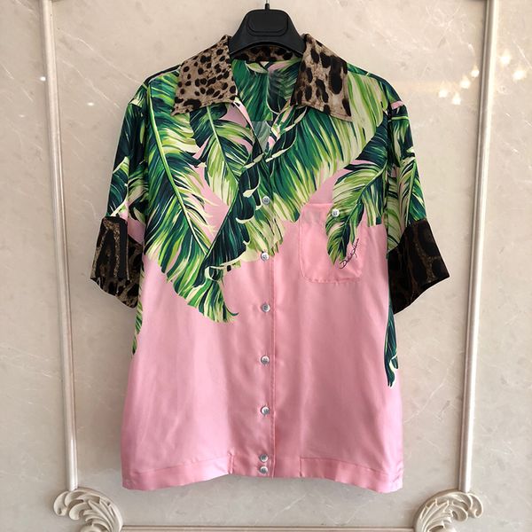 

print women blosue elegant short sleeve summer womens and blouses casual beach shirts, White