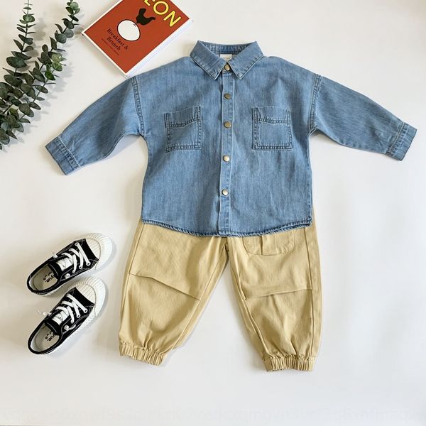 

virgilkids 2020 new children's boy's light virgilkids 2020 new children's denim shirt boy's light denim shirt, White;black