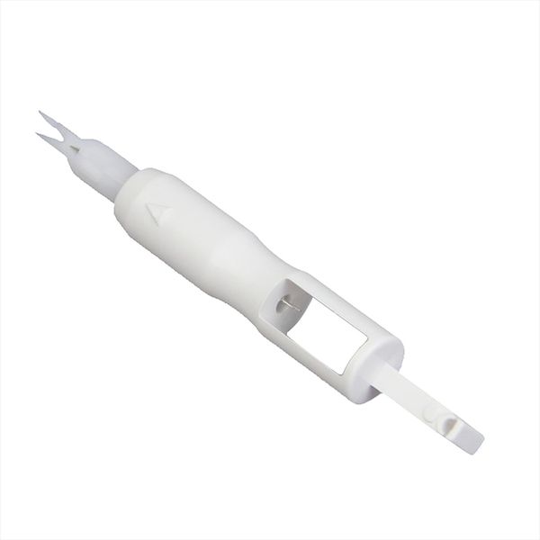 

sewing notions & tools needle threader insertion applicator handle thread for tool machine sew white 7.2*1 cm, Black