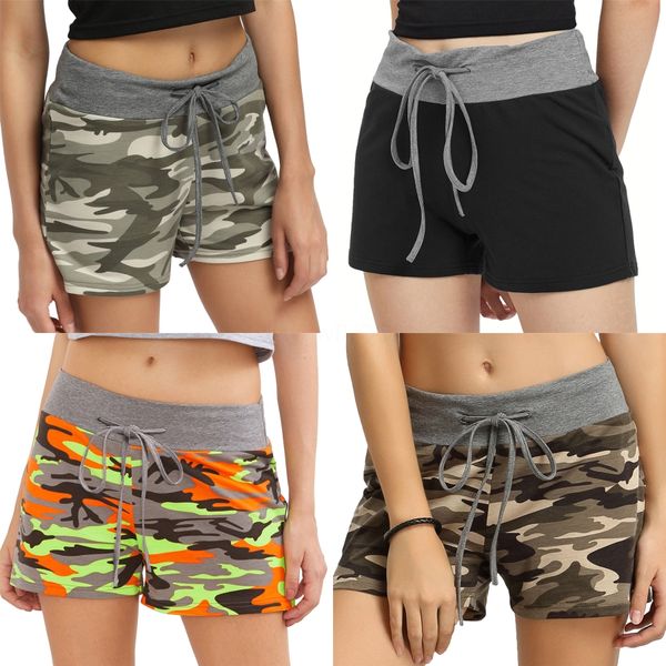 

high end women girls shorts repeatedly put together letter monogram pritning elastic waist a-line mini pants fashion women casual shorts#255, White;black