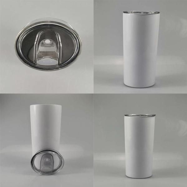 

promotion 20oz sublimation skinny tumbler blank stainless steel tumbler diy straight cups vacuum insulated 600ml car tumbler coffee mugs wuo