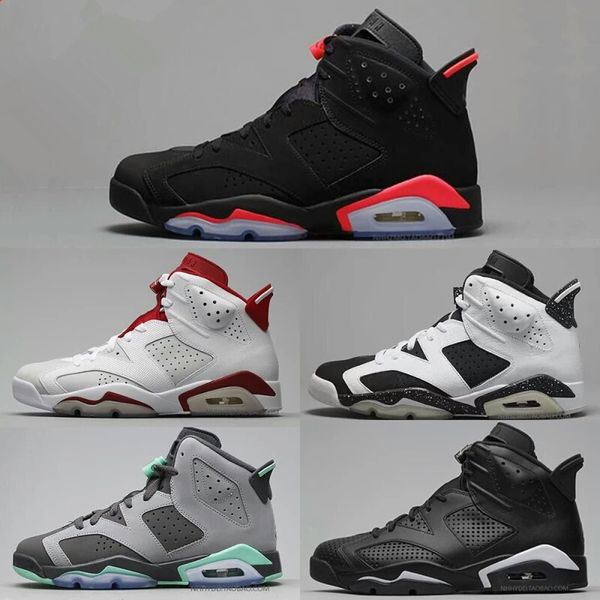 

new high qaulitys 6 6s infrared carmine basketball shoes men 6s unc toro hare oreo maroon low chrome sport shoes blue training sneakers, Black