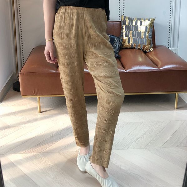 

women's pants & capris womenpleasted long elastic waist high stripes casual trousers england style autumn spring clothes, Black;white