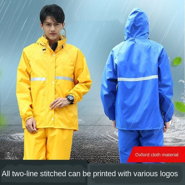 

and wo split suit men's and women's split raincoat suit raincoat, Red;brown