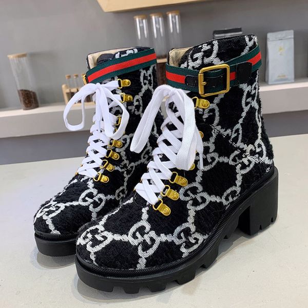 

2020 f12 high lace-up non-slip thick soled women shoes fashion leather sneakers designer women boots high-quality casual luxury shoes, Black