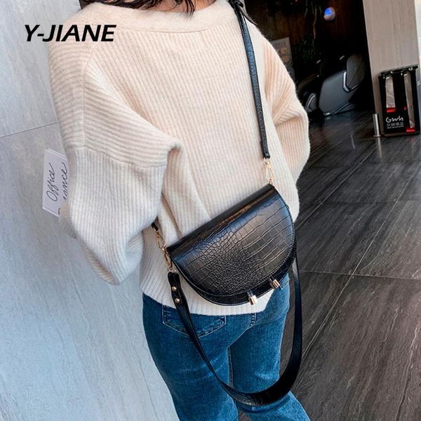 

женщина черный твердая сумка 2020 конструктора кожаная сумка плеча vintage crossbody болса feminina # g3