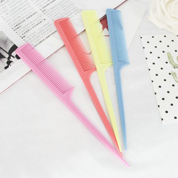 

metal rat tail comb mint bluesalon professional beauty tools verde peine de cola puntiaguda metal rat lqbip homeindustry, Silver