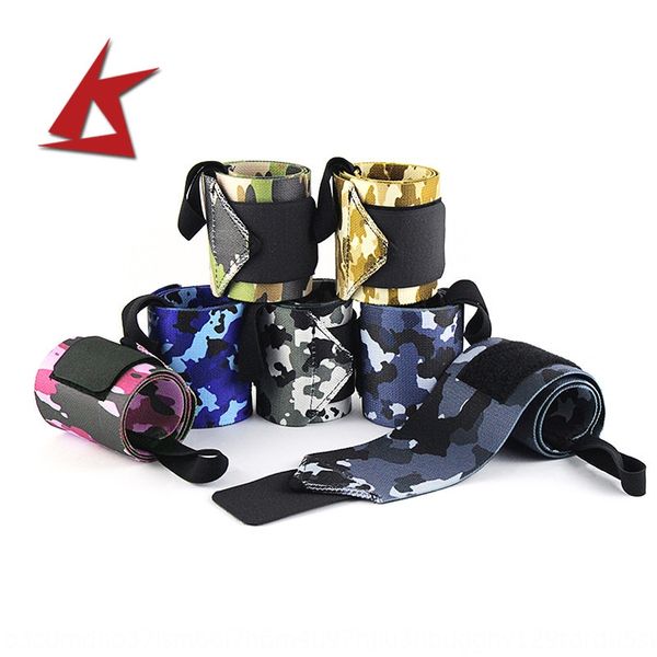 

camouflage nylon winding wrist elastic wool ball badminton multicolor optional pressure fixed weightlifting fitness badminton, Black;red