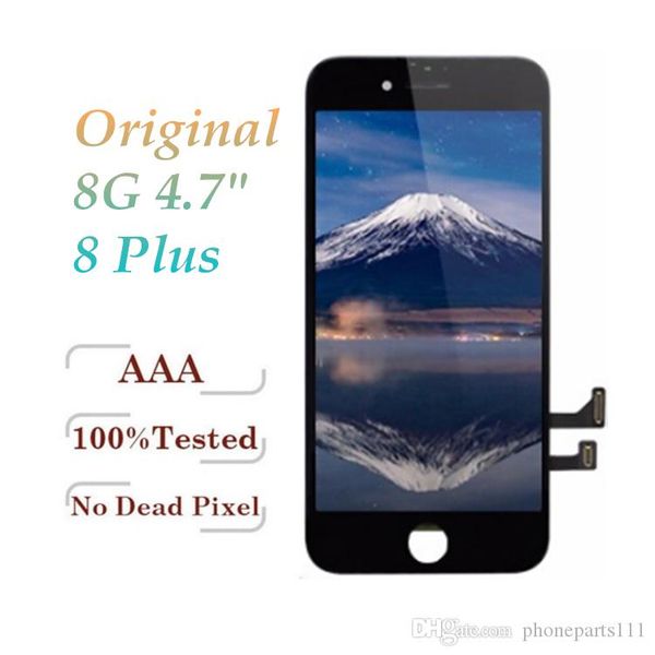 

100% original lcd grade a +++ quality for iphone 8 & 8 plus display touch digitizer complete screen with frame full assembly
