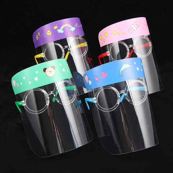 

kids face shield transparent full face cover protective film anti-fog premium face mask party mask head cover kid gifts