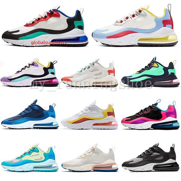 

27c react airs mens women running shoes s phantom bauhaus optical hyper jade trainers sports mens designer shoes sneakers, Black;green