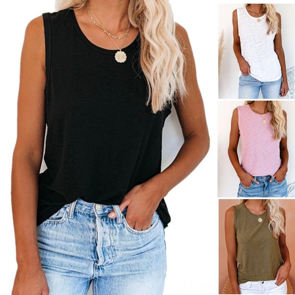 

2020 new women's snowflake cotton solid color camisole 2020 new women's snowflake vest cotton solid color camisole vest, Camo
