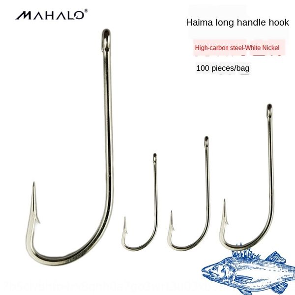 

dqzst sea soft pieces/bag hippocampus nourishing and soft 100 piechorse long handle hook 8216 sea fishing hook nourishing shaughness 100 pcs
