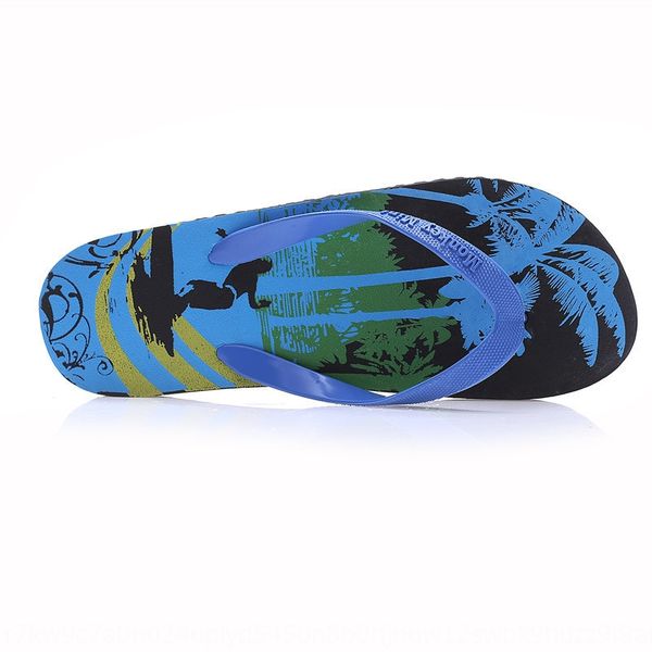 

q2mwf 2020 new flip-flops men's non-slip summer rubber sandals coconut tree feet beach slippers for outdoor flip-flops slippers sandals