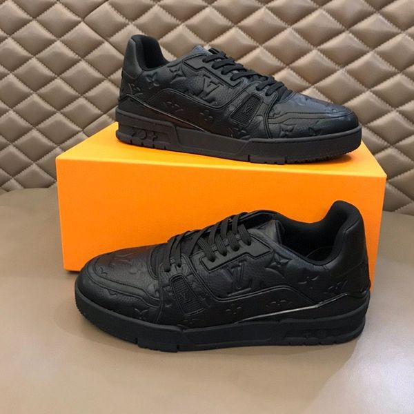 

092 high-quality men's casual sports shoes and designer luxury outdoor casual shoes, the original box size is 38-45, Black