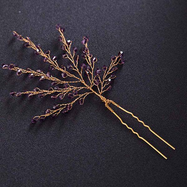 

vintage gold crystal leaf hair sticks hair pins wedding women accessories rhinestone hairpins headpiece bridal jewelry sl, Golden;silver